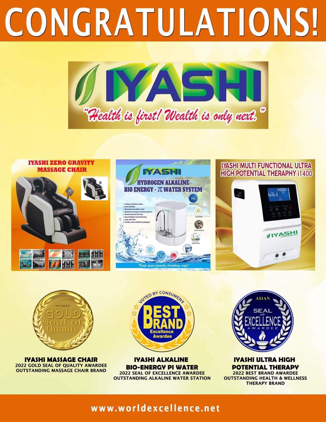 Iyashi i14000 Ultra High Potential Therapy Device iyashiuhpt